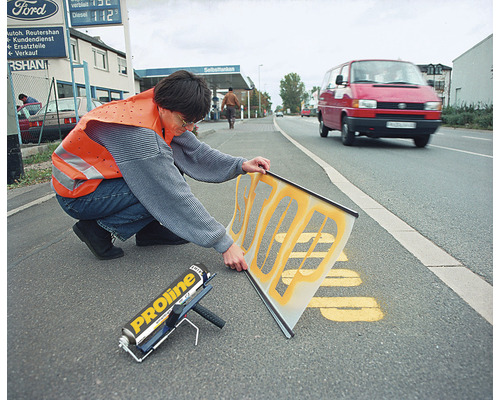 Sjabloonset voor het markeren van vloeren en oppervlakken, letterhoogte 300 mm