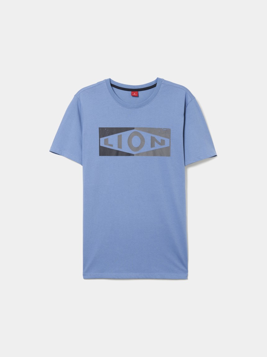 T-shirt de algodão com estampado