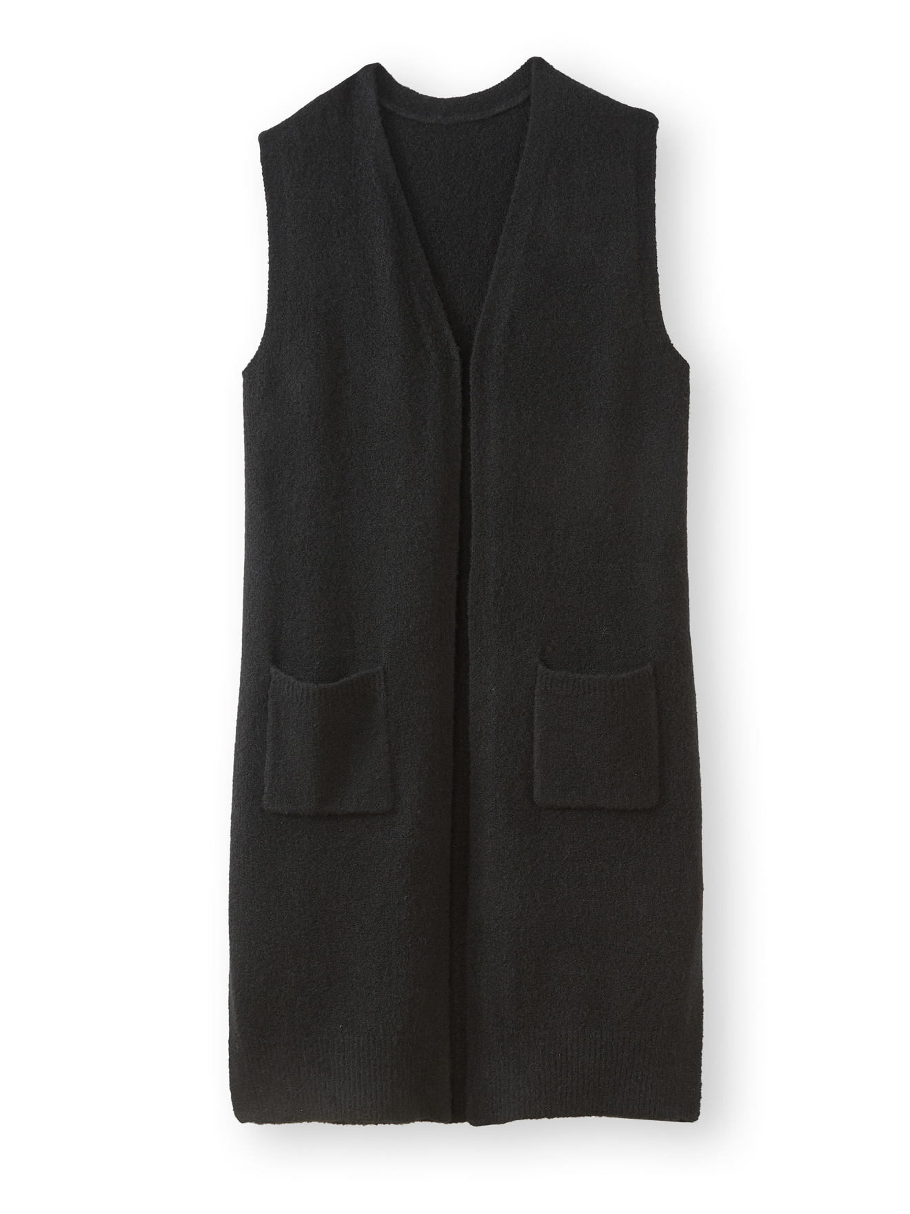 Long gilet sans manches