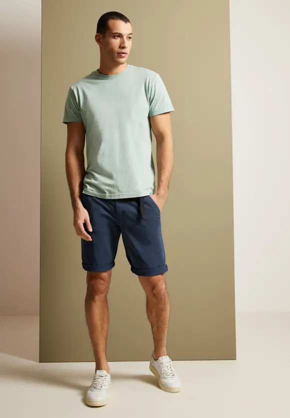 Regular Fit Chino Shorts - navy blue