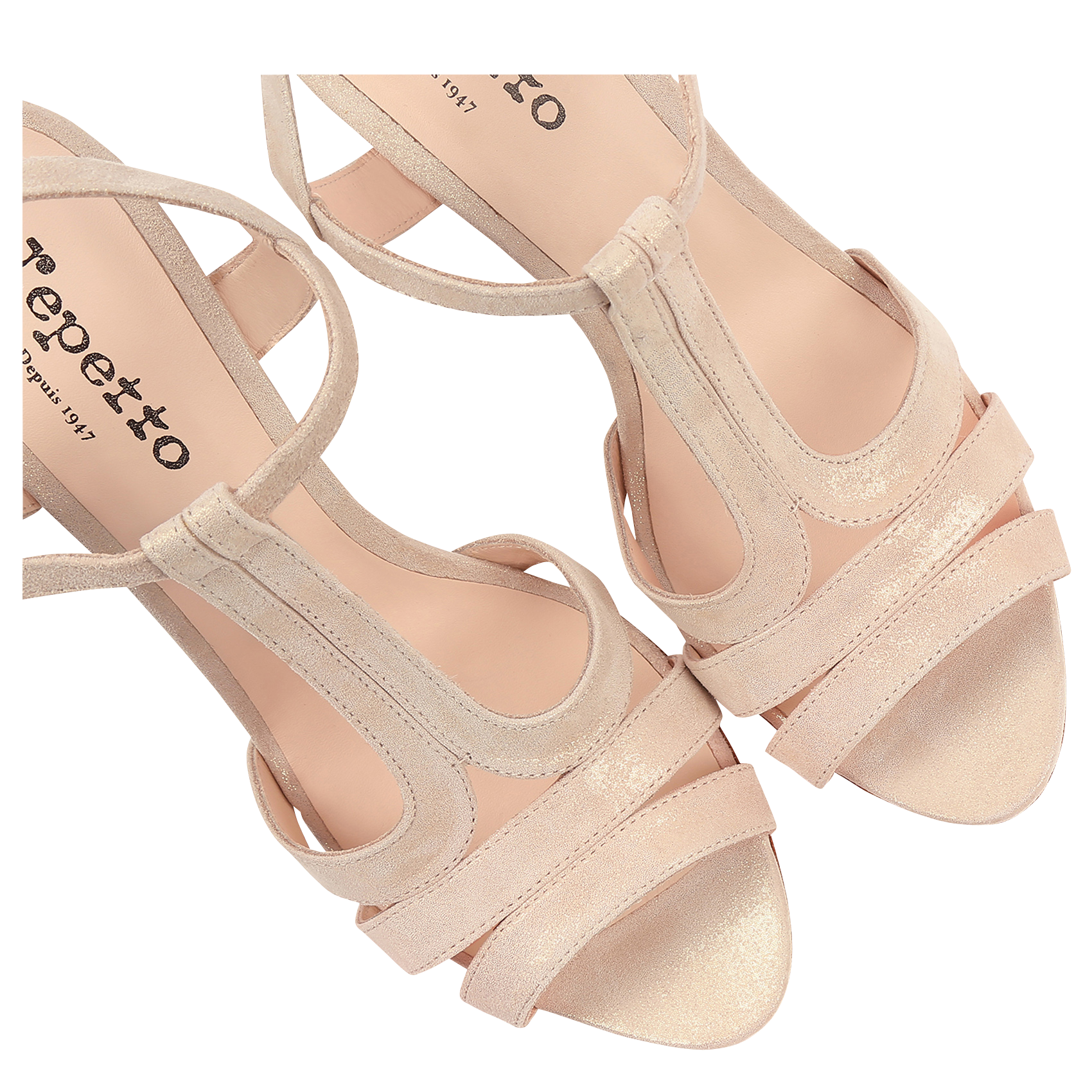 BIKINI - Sandales hautes à talons en cuir | Beige
