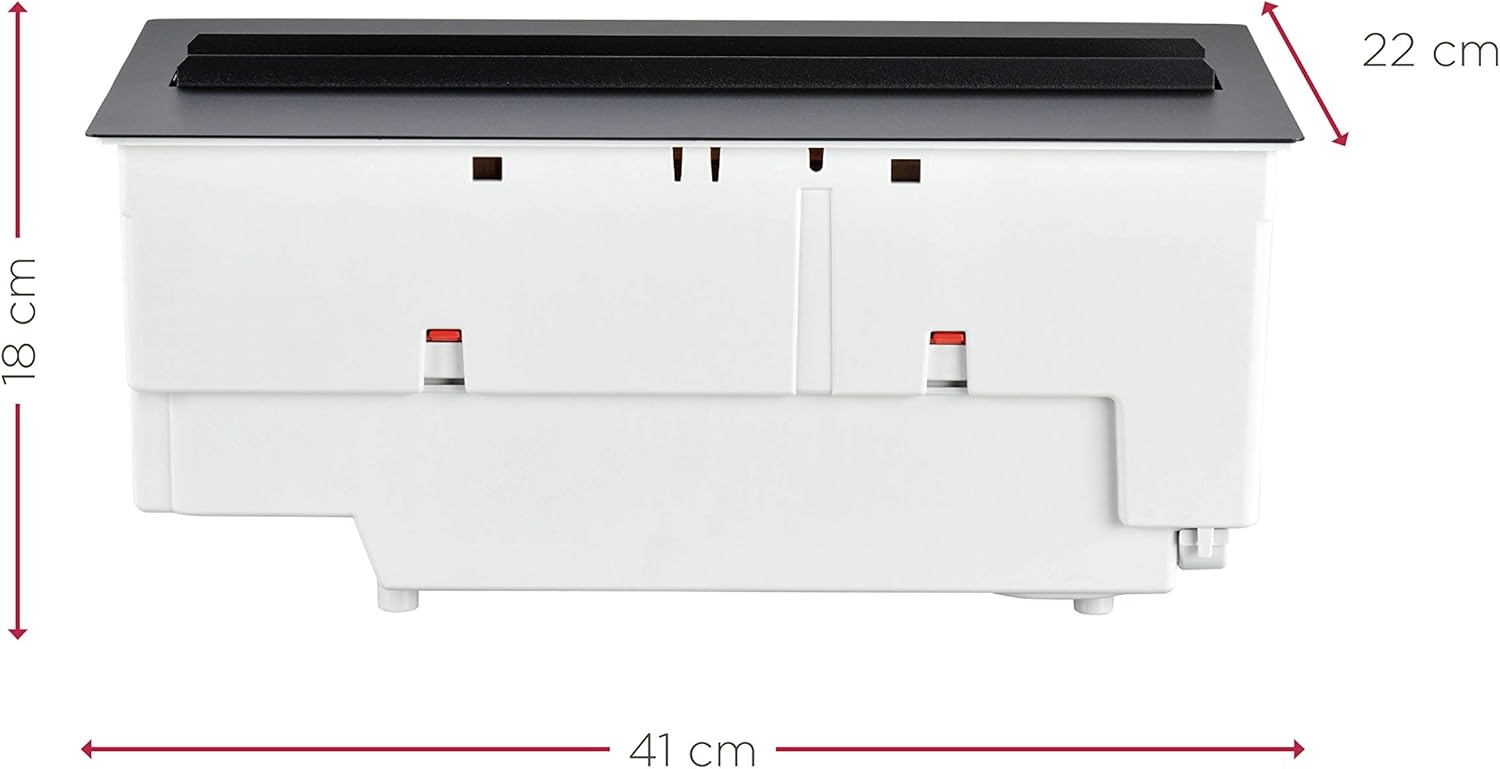 Dimplex Elektrokamin Einsatz Cassette 400/600 LED - Wasserdampf Kamin ohne Heizung - Patentierter Optimyst 3D Flammeneffekt - Langlebige LED Lampen - Aluminium Abdeckung - Inklusive Fernbedienung