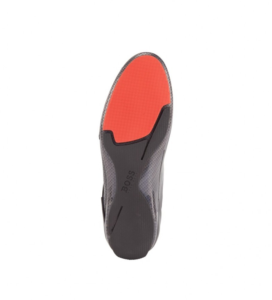 Tênis de couro BOSS HB Racing preto