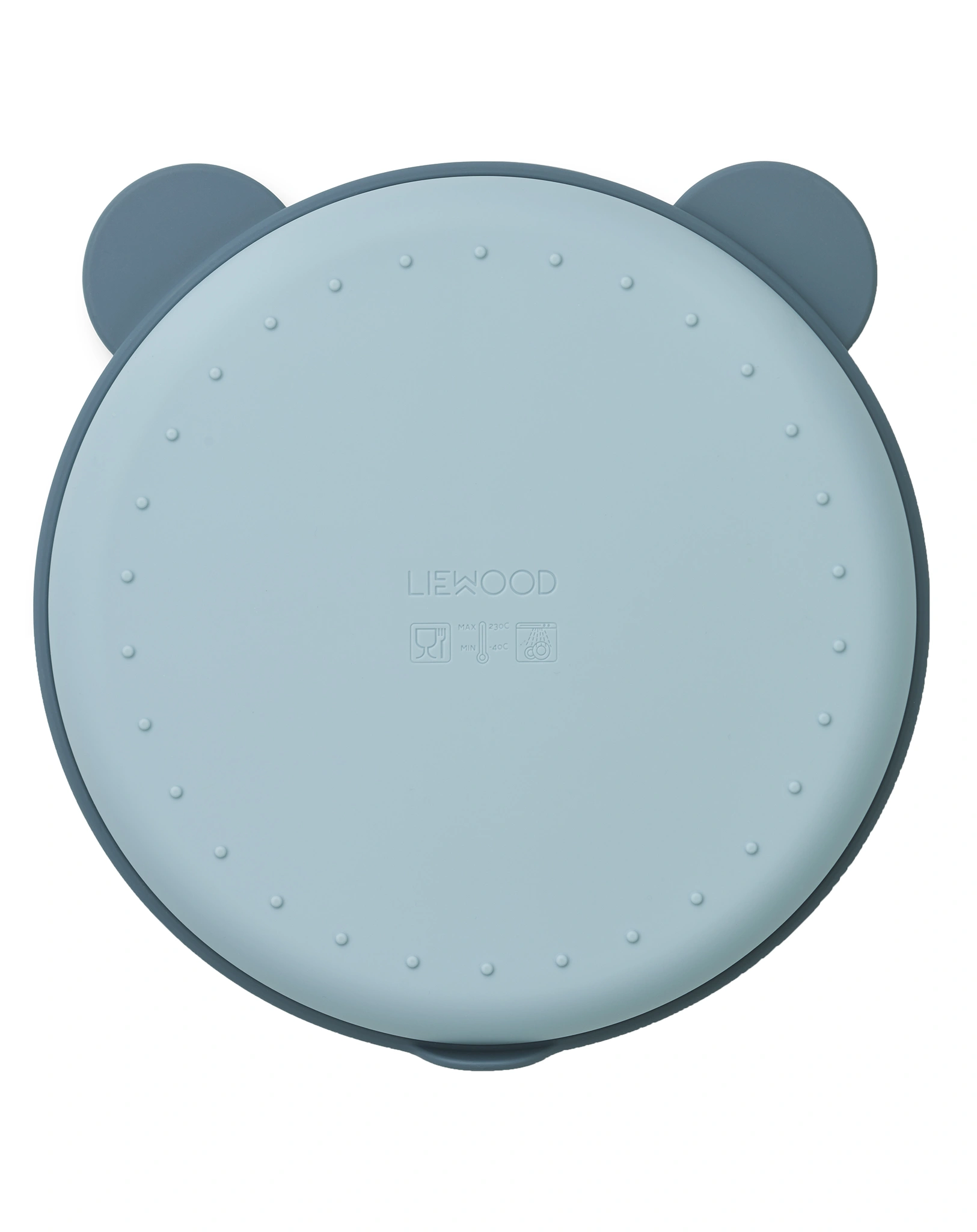 Silikon-Teller MR BEAR in whale blue