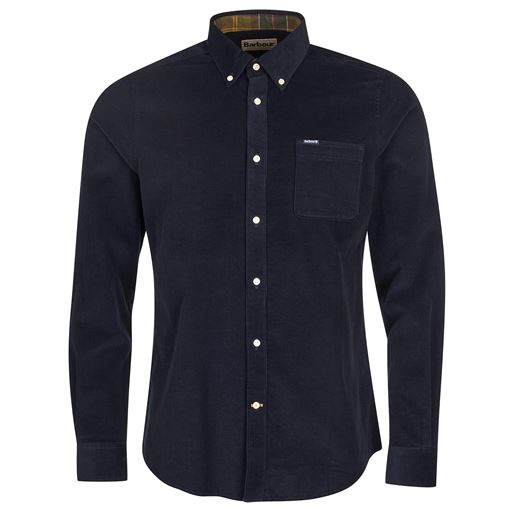 Barbour Ramsey Tailored Skjorte, Navy, L