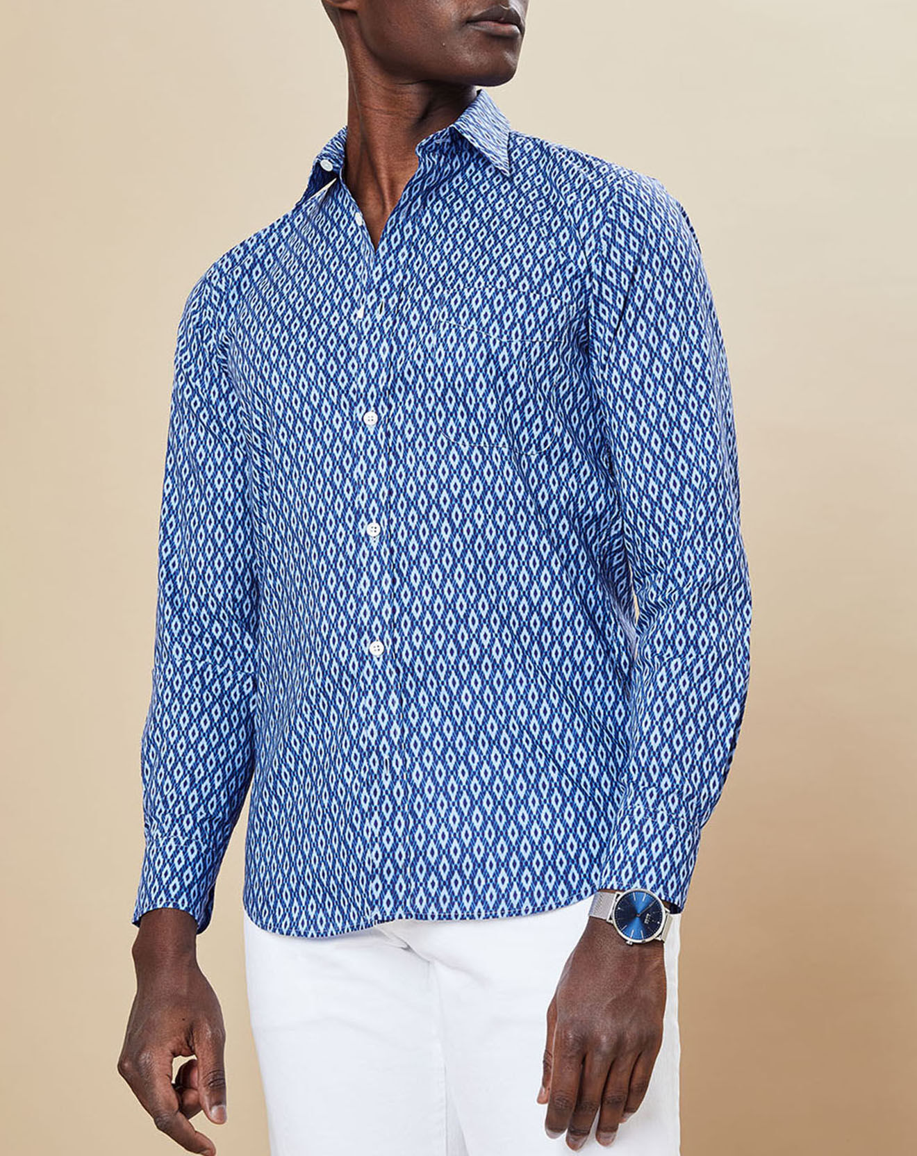 Hartford Chemise Slim Storm indigo