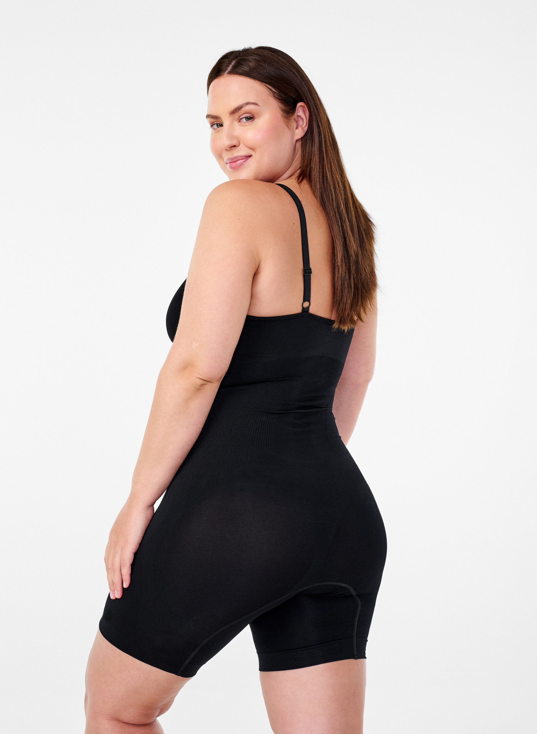Shapewear heldragt med åbning forneden