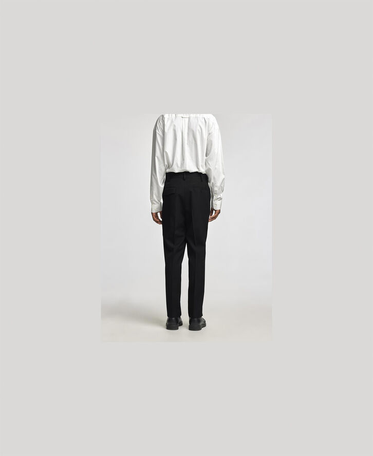 Annarr ANRJARL BLACK WOOL TROUSER Sort