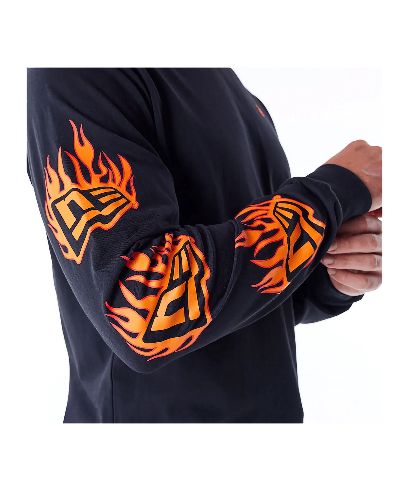 New Era Ne Flag Flame T-Shirt Schwarz