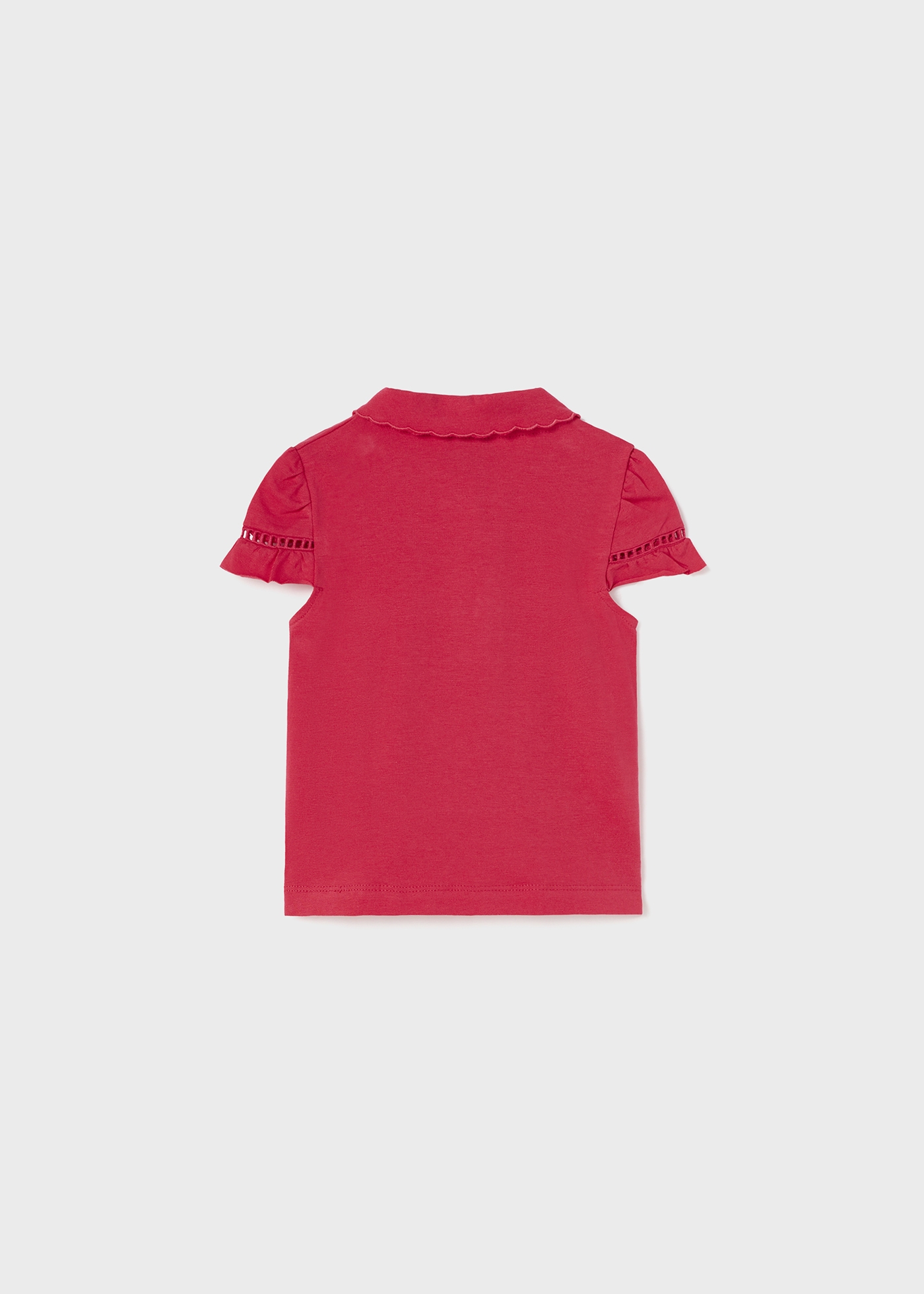 Camisa polo de manga curta em algodão sustentável para bebês