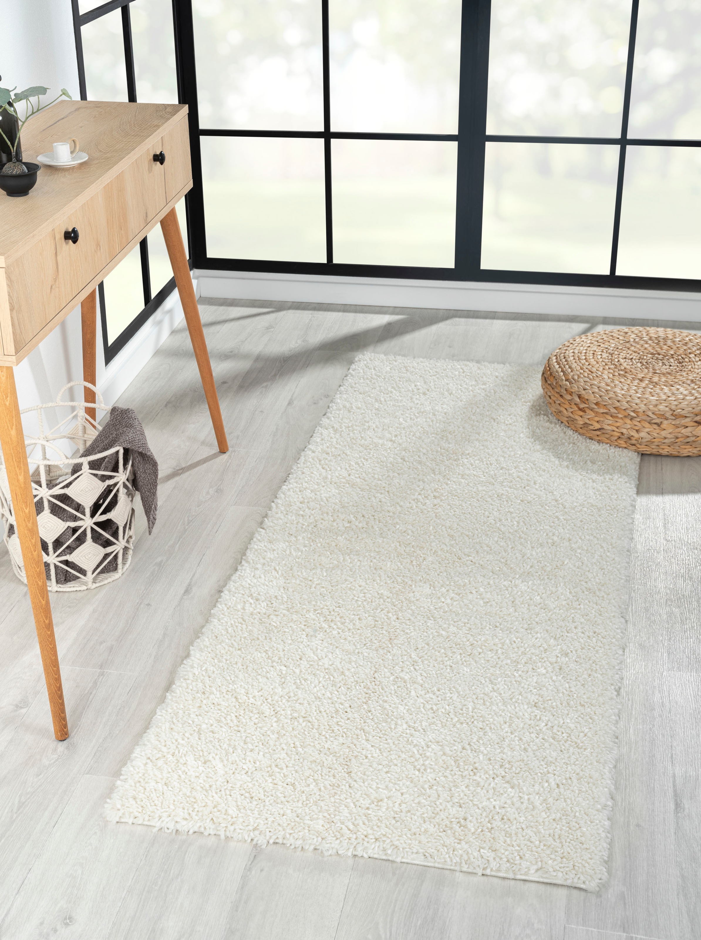 Myflair Möbel & Accessoires Hochflor-Läufer »My Shaggy« rechteckig 37 mm Höhe Shaggy, Uni Farben, leicht glänzend, Microfaser, extra flauschig