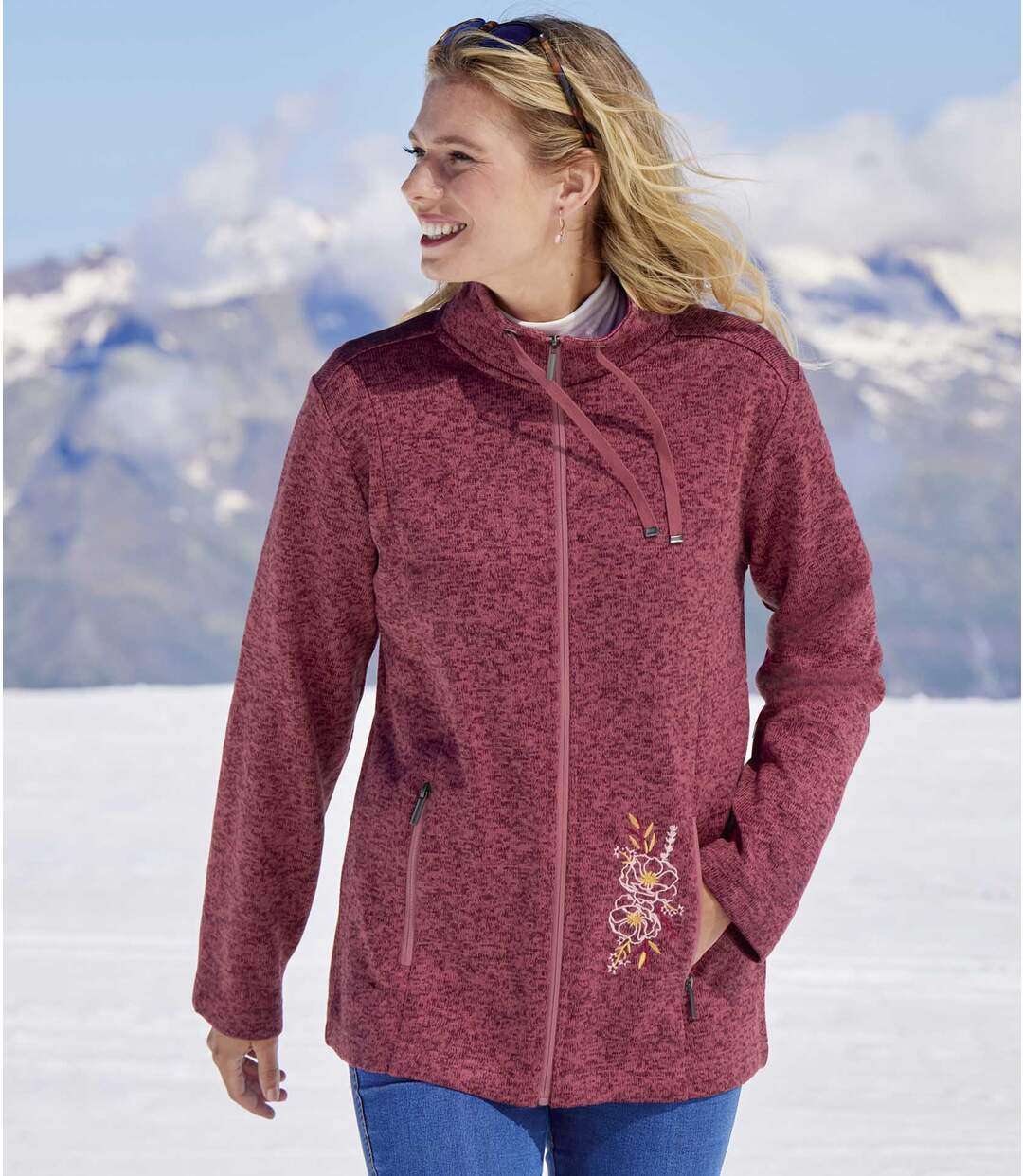 Veste Molleton Chinée