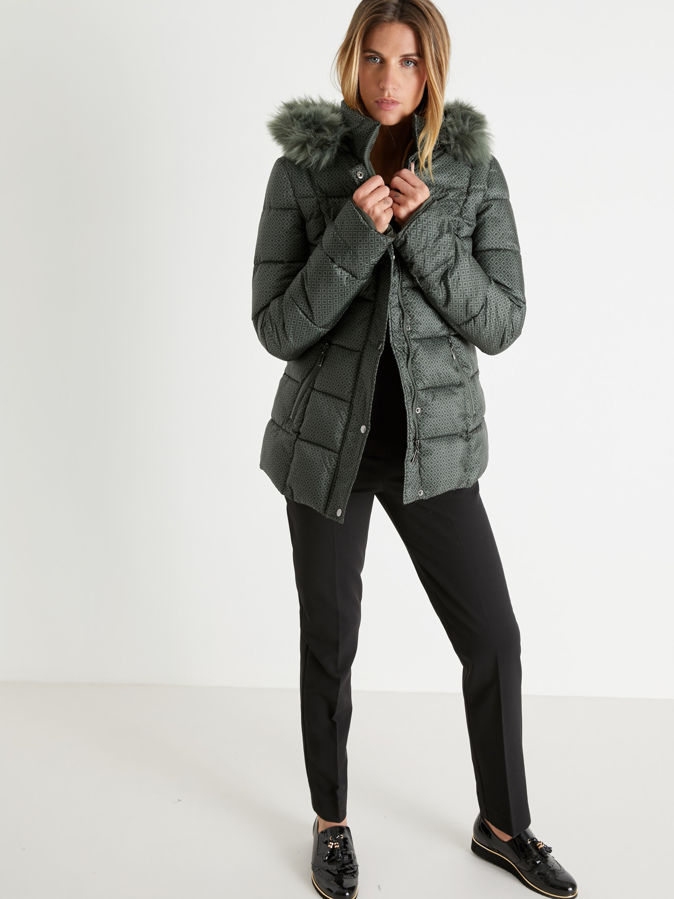 Parka à capuche déperlante