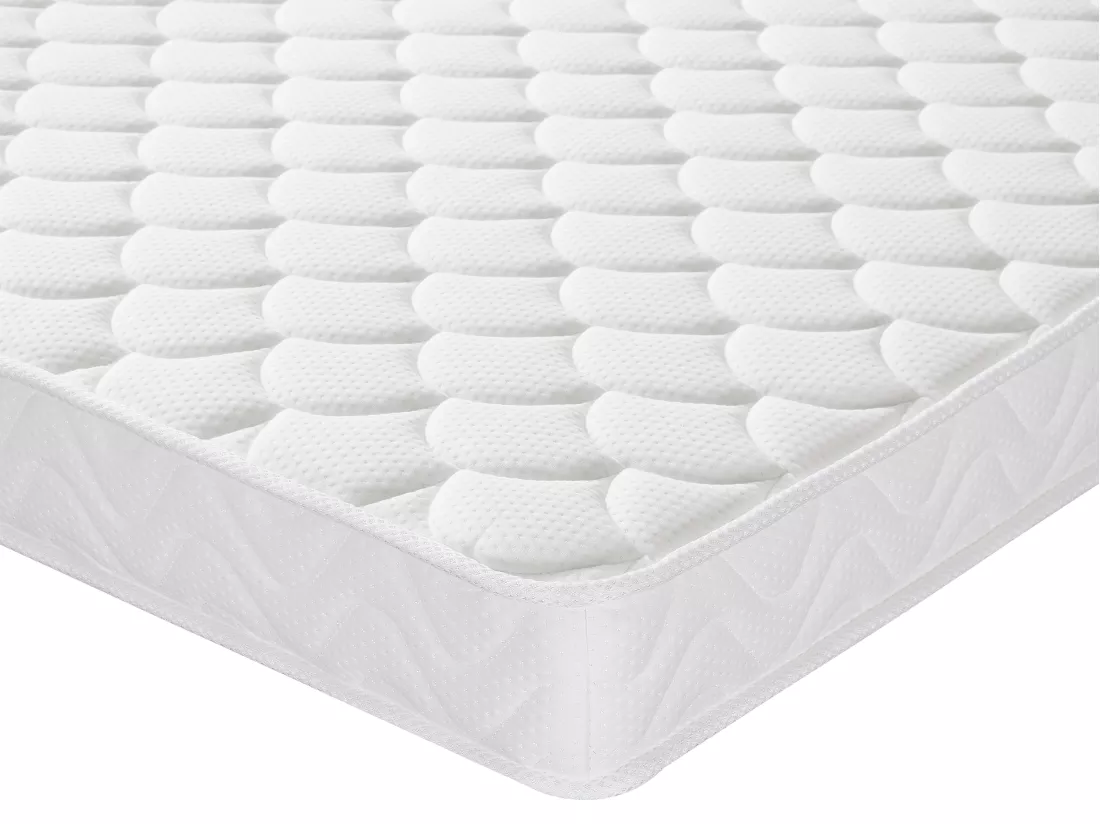Ensemble 180 x 200 cm sommier coffre blanc + matelas mémoire de forme ép.15cm - PELOPS de YSMÉE
