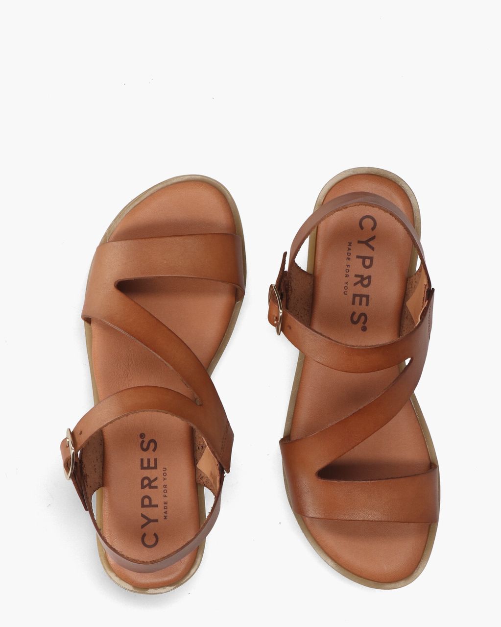Cypres Teuni Cognac Damessandalen