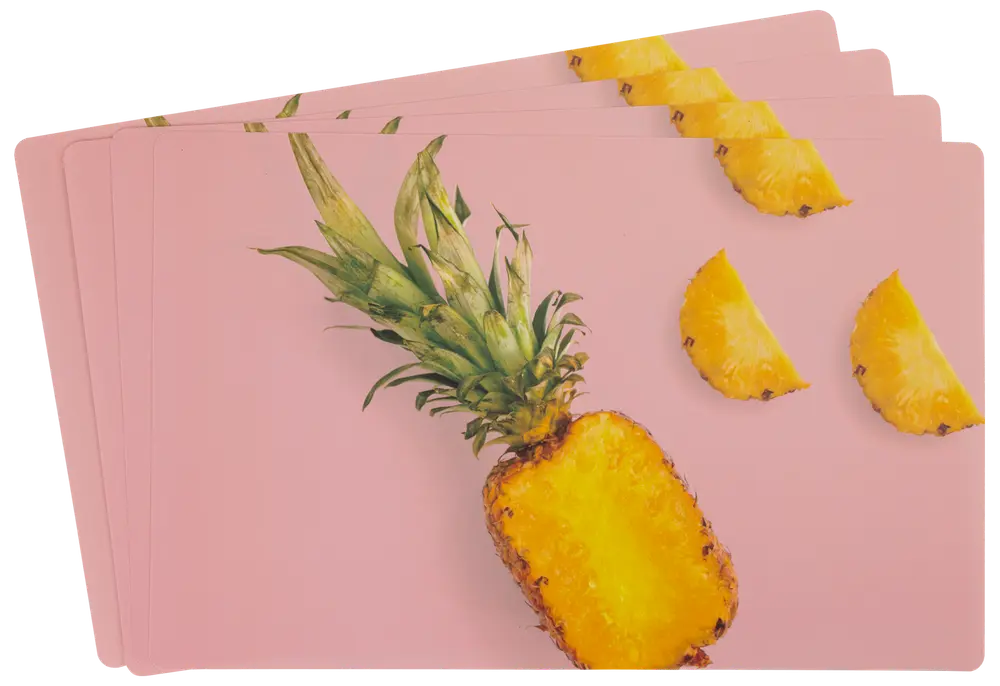 Dækkeserviet ananas 4-pak