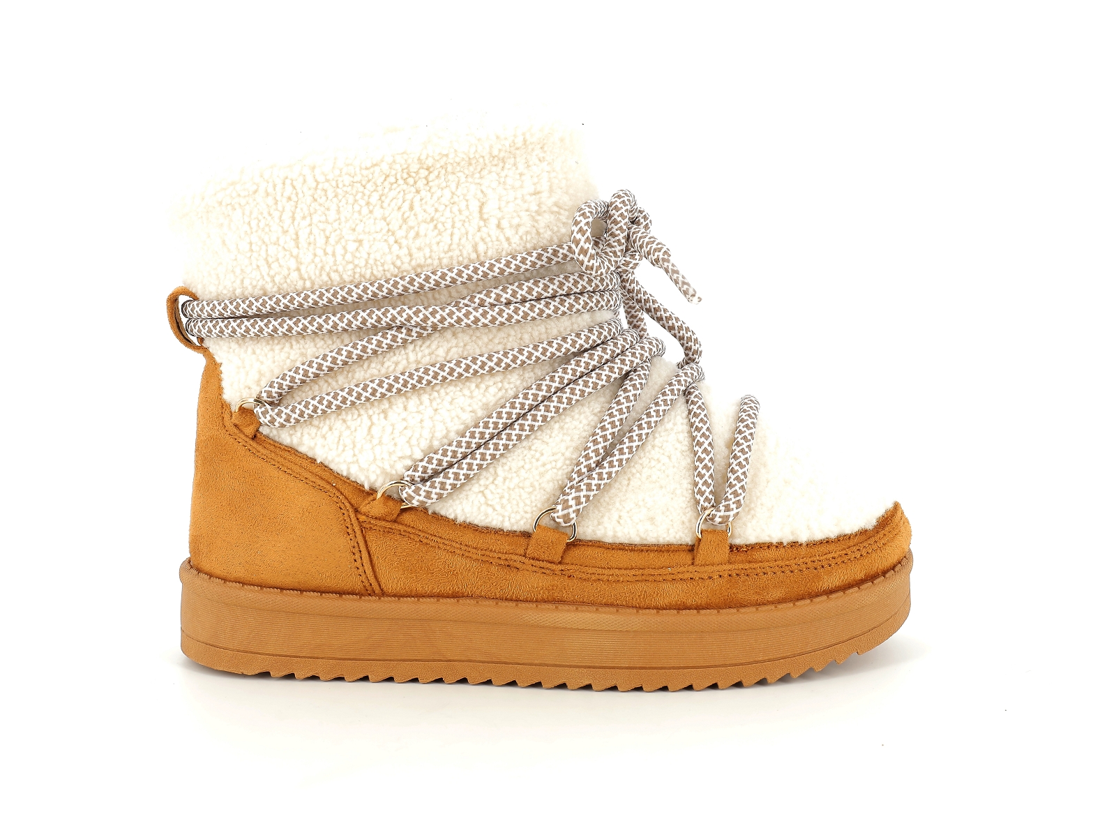T brand-THEOLINAT Synthétique Beige-Camel