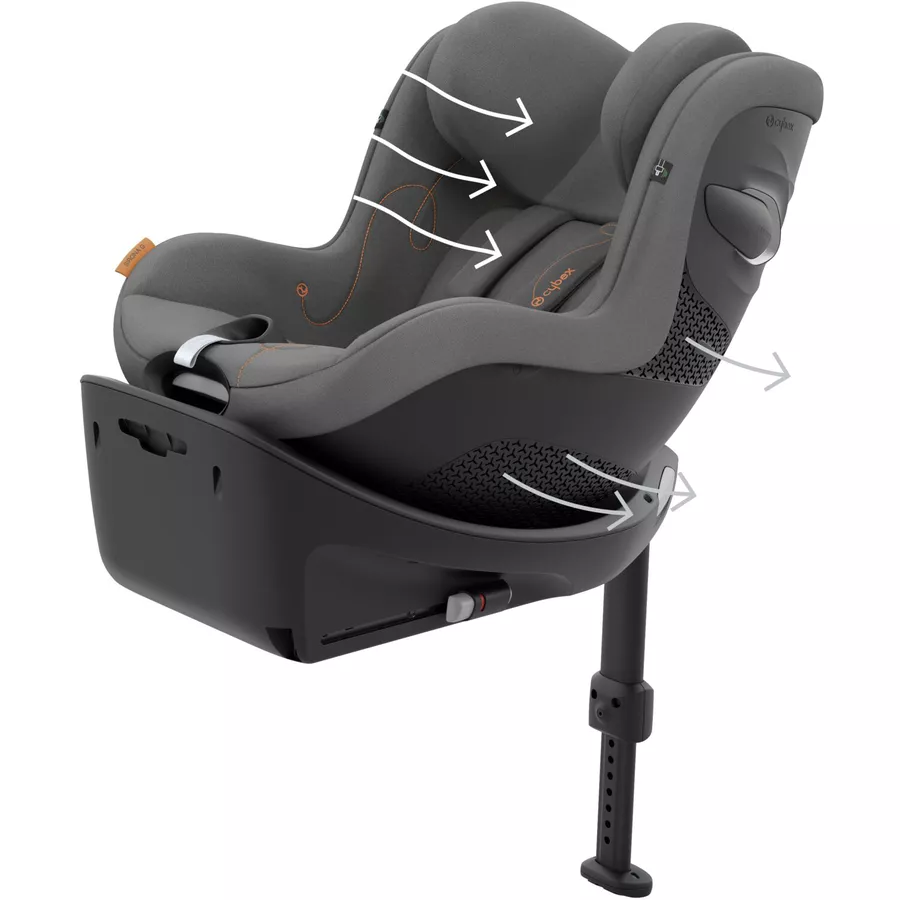 cybex GOLD Sirona G i-Size Lava Grey mit Basisstation Base G