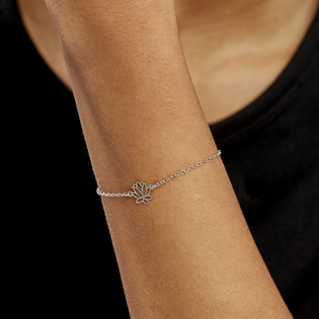 Bracelet Maylie Argent Blanc