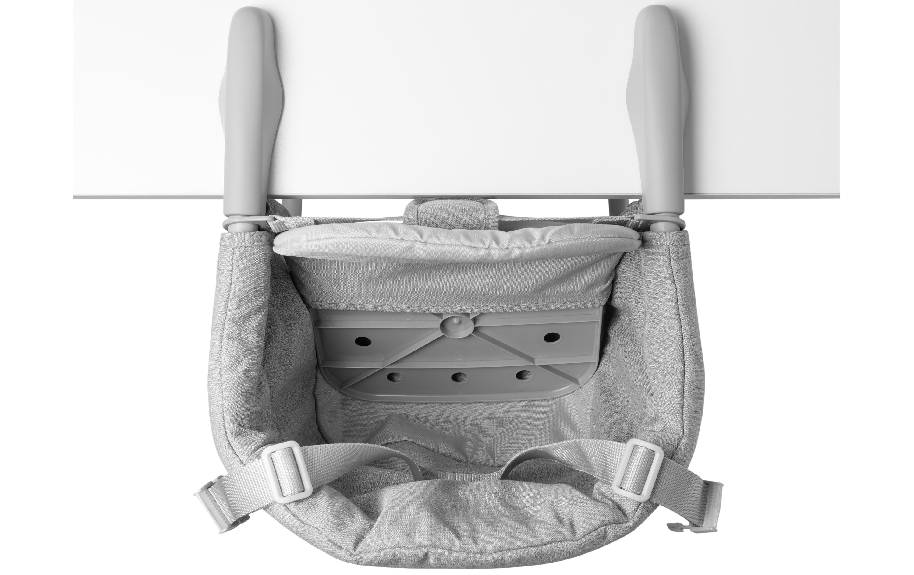Tischsitz GrauBequemer und kompakter Sitzschutz für Babys