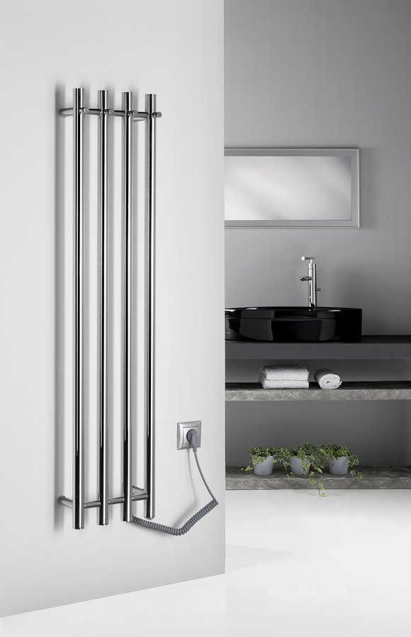 Sapho Papinado elektrische handdoekradiator 26.3x120cm chroom 85W