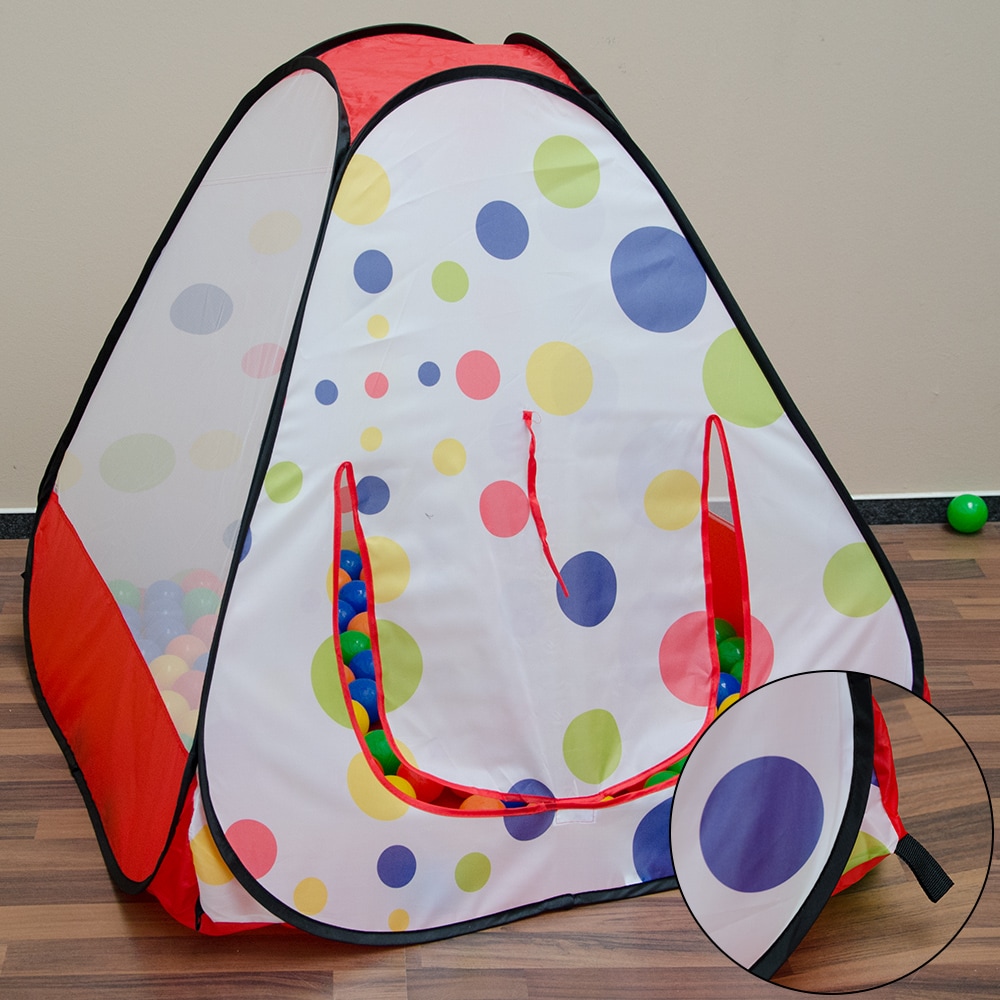 Spielzelt Kinderzelt Pop-Up-Zelt TIANA | Bällebad Zelt für Drinnen und Draußen | Kinderspielzelt ink
