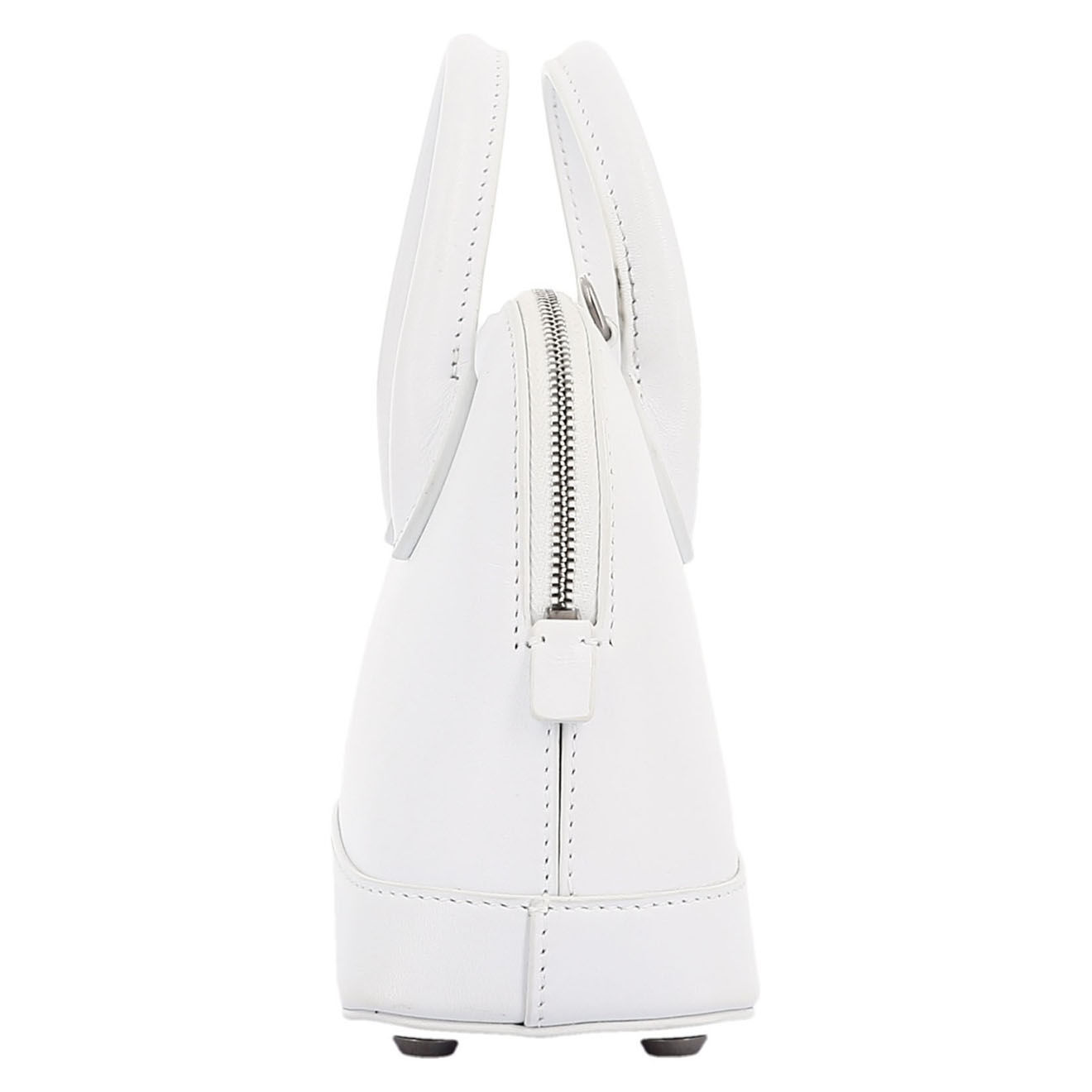 Balenciaga Sac bandoulière en Cuir Ville Chats Mini blanc - Parfait état - Longueur 18 cm