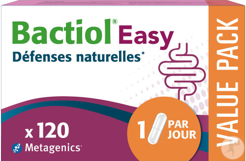 Metagenics Bactiol Easy Défenses Naturelles 120 Capsules Nouvelle Formule