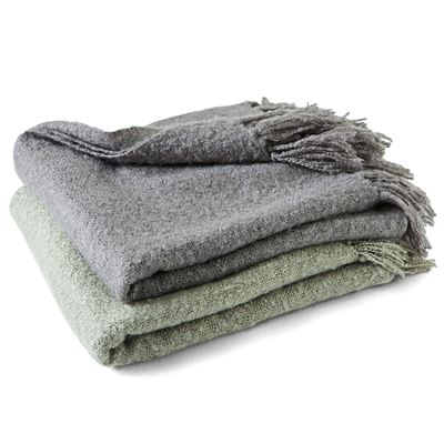 Plaid à franges - 240 g/m²