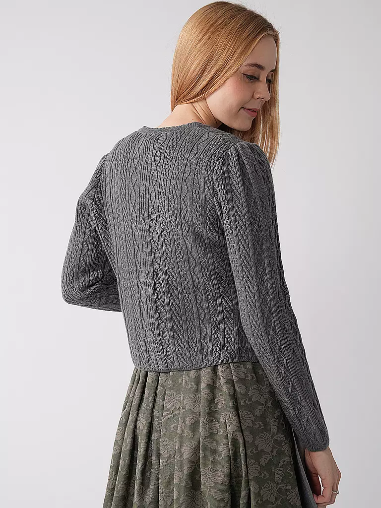 GOTTSEIDANK Trachten Strickjacke SOPHIA grau