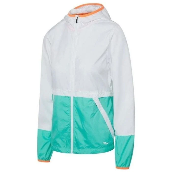 Saucony Dame Jakker Packaway Jacket Hvid