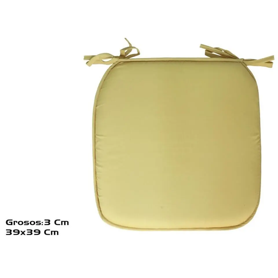 Gerimport Stoelkussen Anna - buiten - geel - 39x3 cm