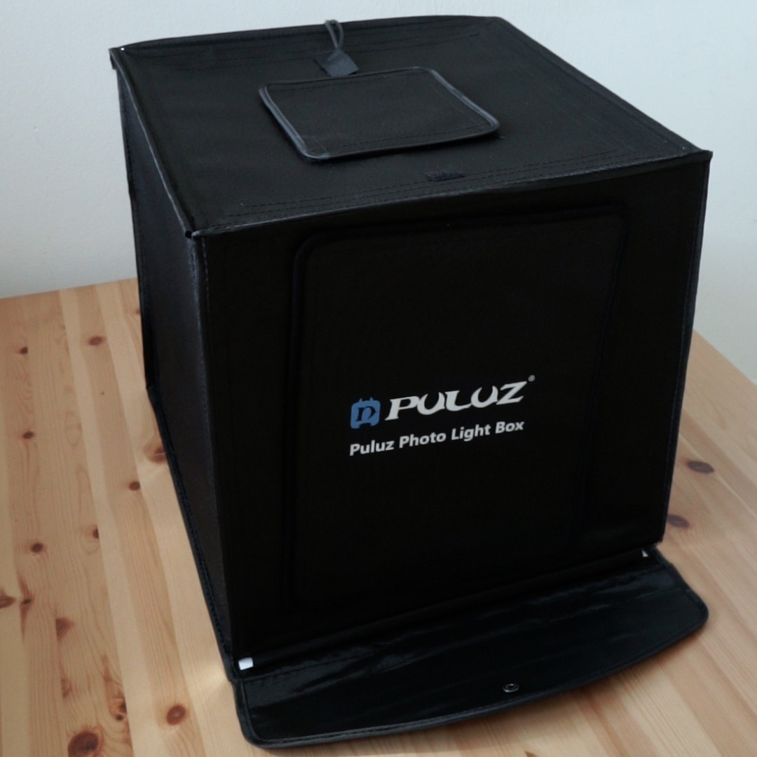 (40x40cm) Faltbares Fotozelt Fotostudio Lichtbox mit 30W LED Beleuchtung 5500K   6 Farbige Hintergründe - Schwarz