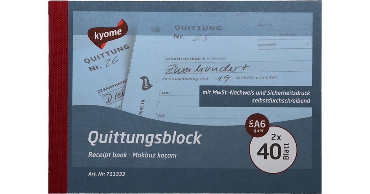 Quittungsblock A6