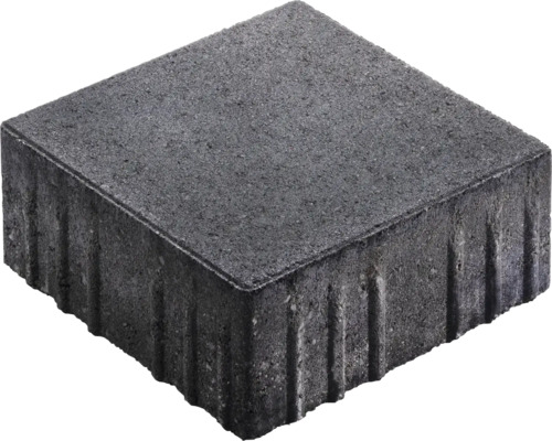 Straatsteen, vierkante bestrating, Crescendo antraciet met micro-afschuining, 20 cm x 20 cm x 8 cm