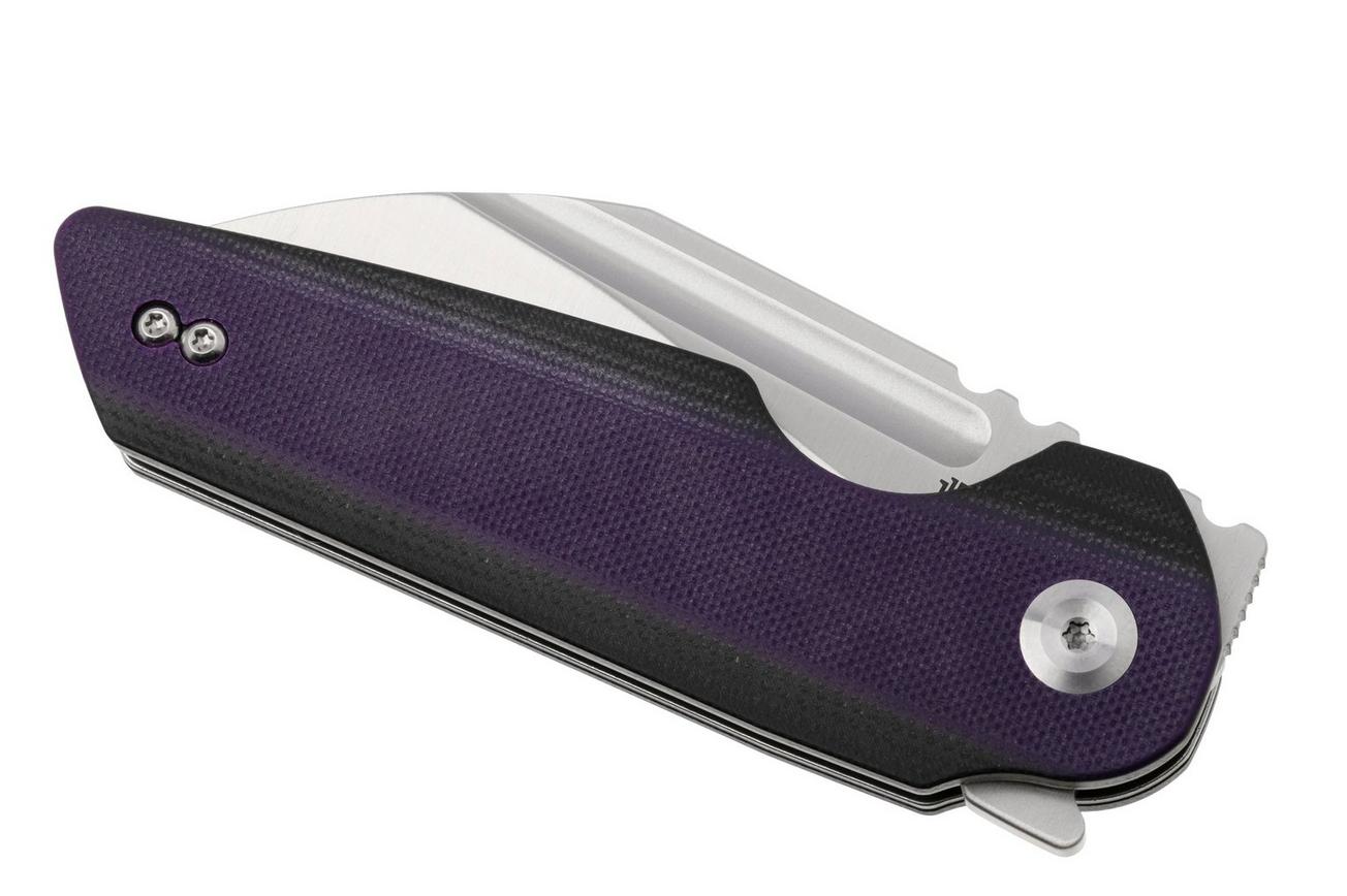 Tenable Knives Rafe L T1048A5 Satin 14C28N, Purple Black G10, zakmes, 4T5 design