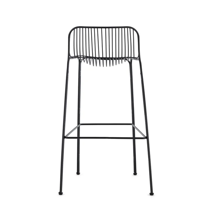 Kartell - Hiray Gartenbarstuhl, 75 cm, salbeigrün