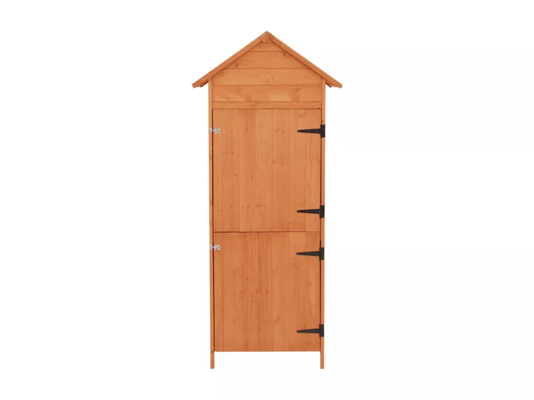 Armoire de rangement de jardin Marron 42,5x64x190 cm