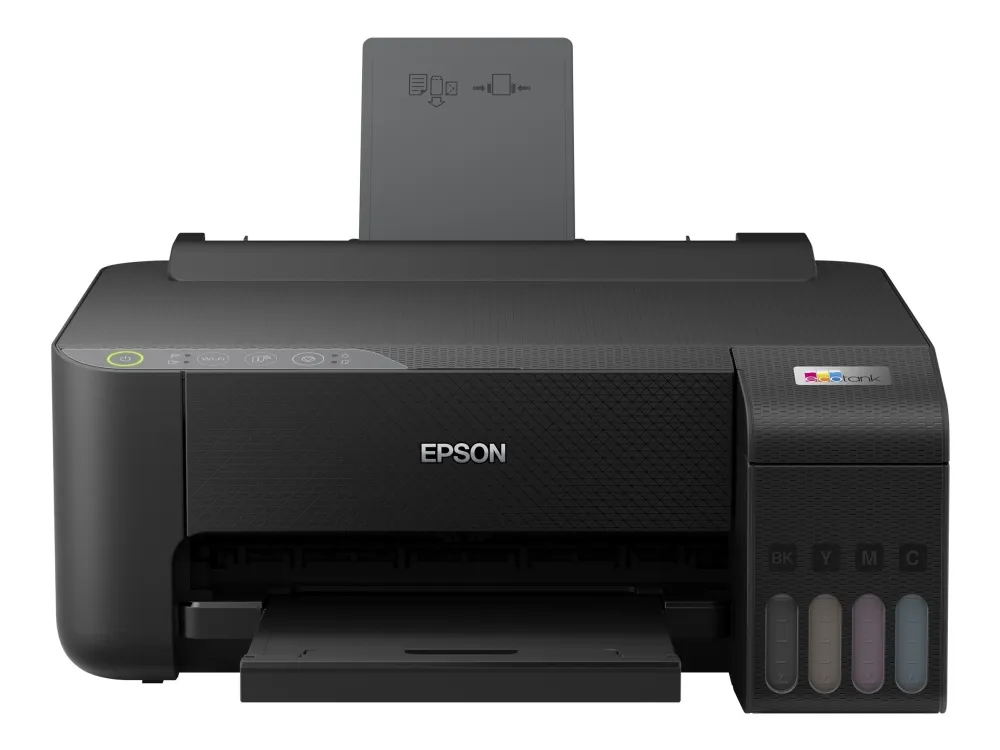 Epson EcoTank ET-1810 - Printer - farve - blækprinter - kan genopfyldes - A4 - 5760 x 1440 dpi - op til 10 spm (mono) / op til 5 spm (farve) - kapacitet: 100 ark - USB, Wi-Fi - sort