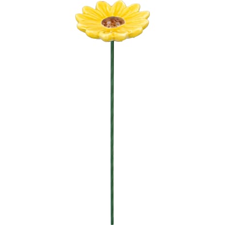 Keramikblomst på pind 28 cm - flere varianter - assorteret