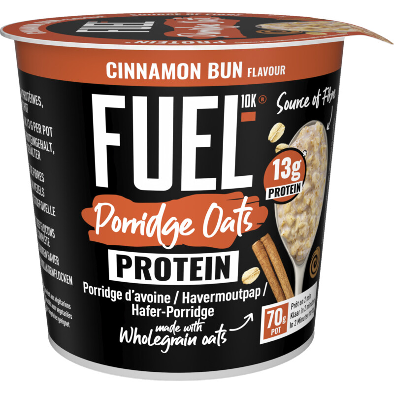 Fuel10K Porridge oats cinnamon bun