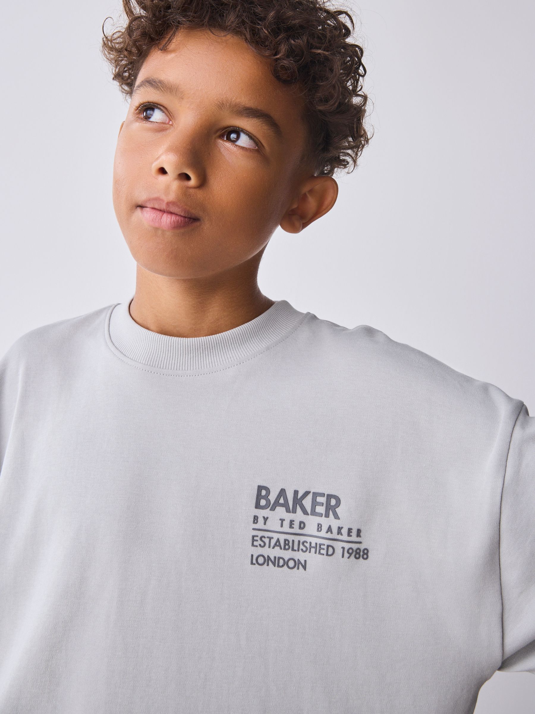 Baker by Ted Baker Oversized Tonal Graphic T-Shirt and Shorts Set