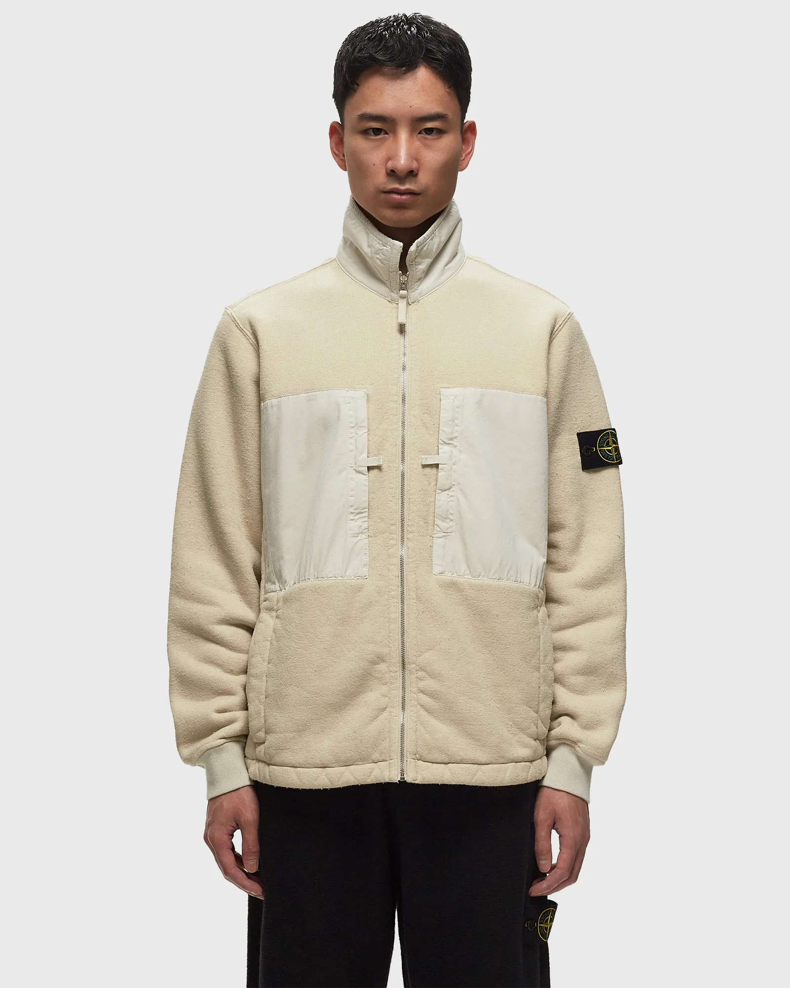 Stone Island SWEAT-SHIRT PLATED TERRY FLEECE, GARMENT DYED