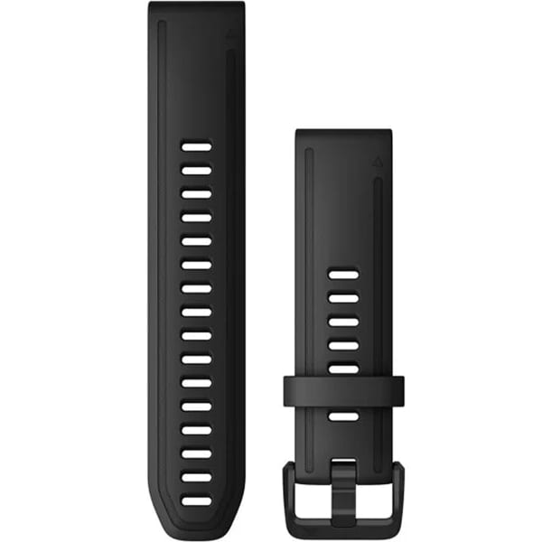 SFS194_Accessoires montres GARMIN BRACELET FENIX 6S 20MM QUICKFIT BLACK SILICONE
