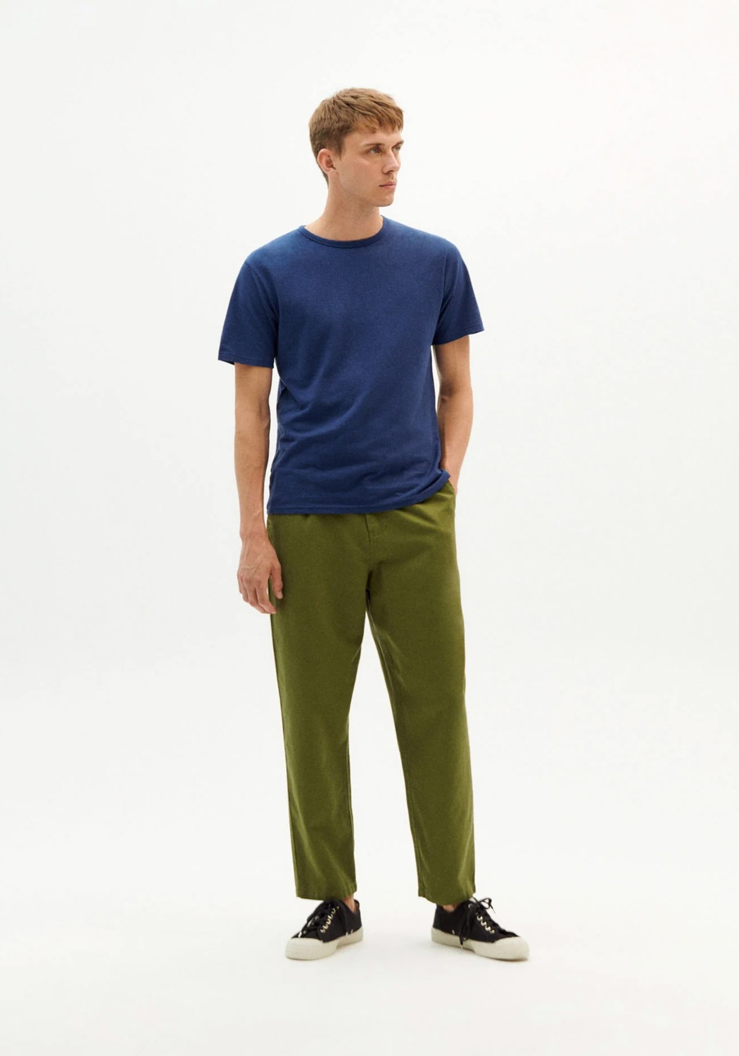 Thinking Mu T-Shirt Hemp Blue Night