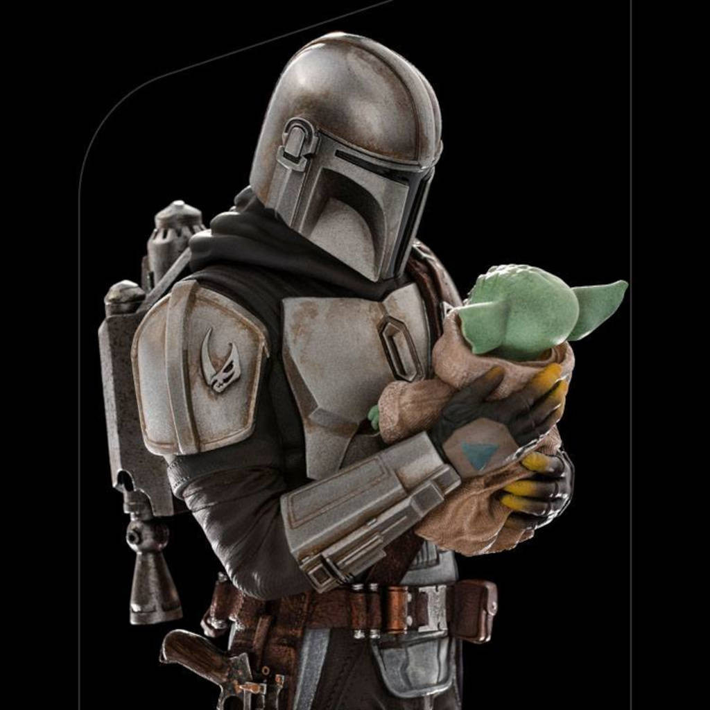 The Mandalorian - Statuette The Mandalorian & Grogu