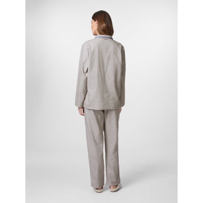 Damen-Flanellpyjama, Beigemelange