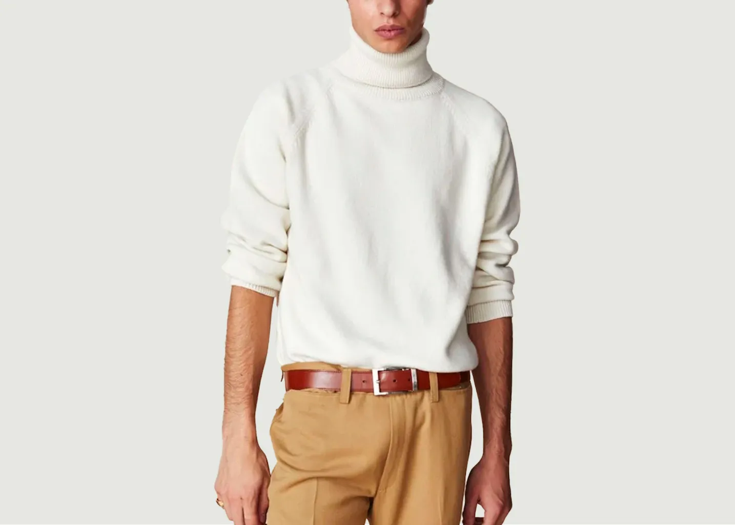 Col Roulé En Cachemire Tricot