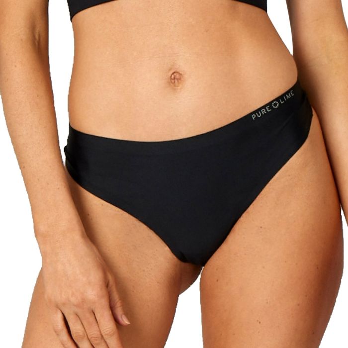 PureLime Dame Undertøj og basislag Invisible Microfiber Thong 2-pack