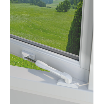 Abus raamuitzetter telescopisch RVS buiten draaiend - 35cm